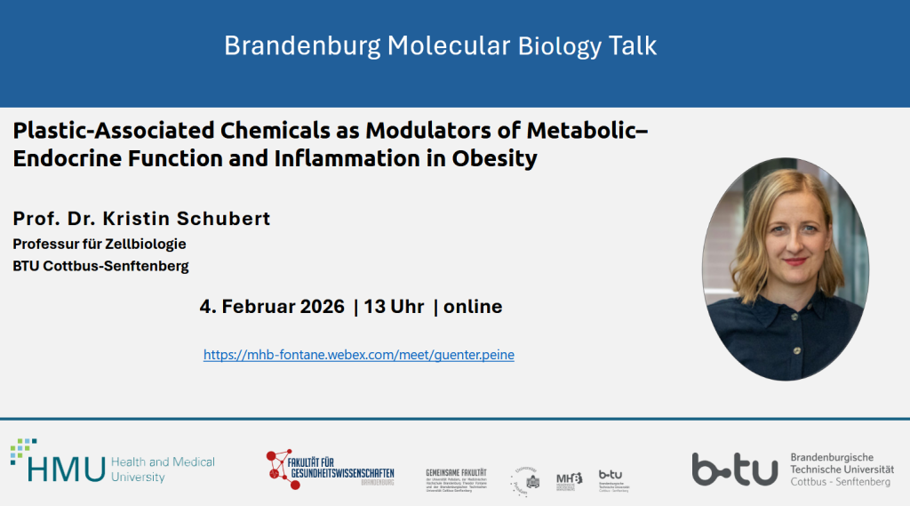 Banner Brandenburg Molecular Biology Talk mit Prof. Schubert
